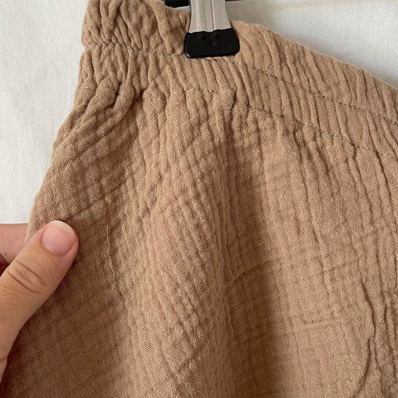 (SOLD IG) Bohème Goods Shorts Beige Cotton Gauze - Picture 3 of 6